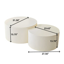 Load image into Gallery viewer, Wave Stripe Nesting Coffee Table (Set of 2)