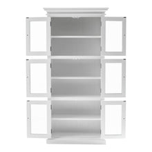 Load image into Gallery viewer, Solid Wood Frame Standard Accent Cabinet With Six Shelves - White