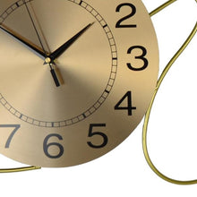 Load image into Gallery viewer, Silent Analog Novelty Wall Clock - Gold
