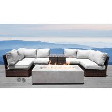 Load image into Gallery viewer, 4 Person Rattan Wicker Seating Group With Cushions - Espresso