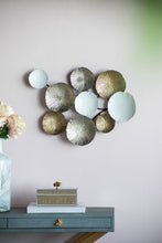 Load image into Gallery viewer, Contemporary Metal Wall Decor Accent - Golden / White