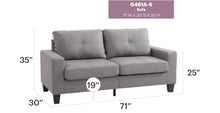Load image into Gallery viewer, Modern Sofa With Elegance - Gray