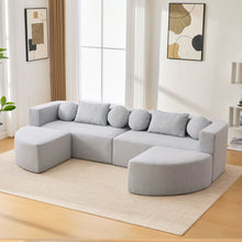 Load image into Gallery viewer, Boneless - Couch Modular Sectional Sofa With Deep Seating And Curved Design