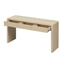 Load image into Gallery viewer, Double Pedestal Console Table With Three Drawers - Apricot
