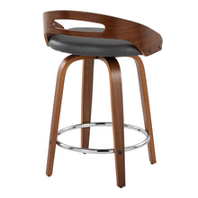Load image into Gallery viewer, Cassis - Mid Century Modern Fixed Height Counter Stool With Swivel With Round Footrest (Set of 2)