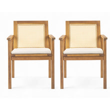 Load image into Gallery viewer, Preston - Outdoor Dining Chair With Cushion (Set of 2) - Teak / Beige