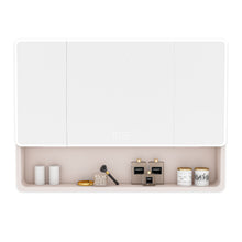 Load image into Gallery viewer, Aluminium Medicine Cabinet Mirror, With 3 Colors LED Light And Defogging Function - Khaki