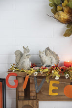 Load image into Gallery viewer, Resin Standing & Lying Down Squirrel Rustic, For Harvest Festival Fall Festival & Thanksgiving Table Decorations (Set of 2) - Antique Cream