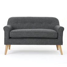 Load image into Gallery viewer, Classic Loveseat With Rolled Armrests And Button Tufting