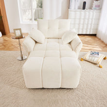 Load image into Gallery viewer, Ergonomic Single Seater Sofa With Ottoman, High Resilience Support Cushions