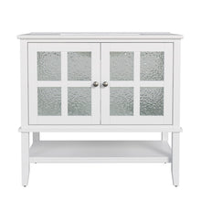 Load image into Gallery viewer, Bathroom Vanity With Ceramic Sink, Adjustable & Open Shelf