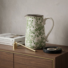 Load image into Gallery viewer, Leaf Round Jug Vase (574226) - Green / White
