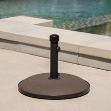 Load image into Gallery viewer, Holder Round Umbrella Base 33 Lbs Concrete - Brown