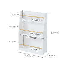 Load image into Gallery viewer, 3 Tier Book Shelf, Compact Storage For Bedrooms