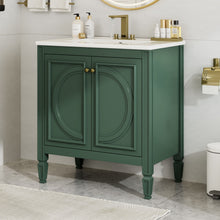 Load image into Gallery viewer, Bathroom Vanity With Sink With 2 Doors And Adjustable Shelf