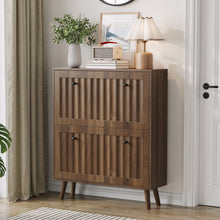 Load image into Gallery viewer, Shoe Cabinet, Storage Unit For Hallways - Walnut