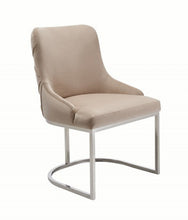 Load image into Gallery viewer, Tufted And Upholstered Velvet Dining Room Side Chairs (Set of 2) - Beige