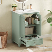 Load image into Gallery viewer, Modern Bathroom Vanity With Sink, Cabinet With Drawer And Dividers, Rectangular Storage Unit