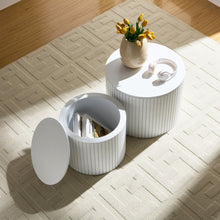 Load image into Gallery viewer, Handcrafted Nested Table Set, 2 Pieces