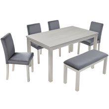 Load image into Gallery viewer, Dining Table Set, Table With A Rectangular Table And Upholstered Chairs