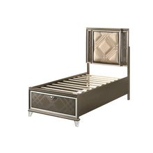Load image into Gallery viewer, Skylar - Full Bed With LED & Storage - Dark Champagne