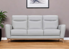 Load image into Gallery viewer, Sofa Leather With Brown Legs - Gray