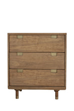 Load image into Gallery viewer, 33" Solid Wood Three Drawer Dresser - Brown