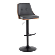 Load image into Gallery viewer, Gianna - Mid Century Modern Adjustable Barstool, Swivel With Rounded T Footrest (Set of 2)