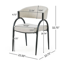 Load image into Gallery viewer, Contemporary Upholstered Dining Chairs With Metal Legs (Set of 2)