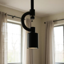 Load image into Gallery viewer, Metal Bulb Chandelier - Black