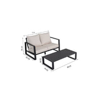 Load image into Gallery viewer, Durable Sofa With Rectangular Coffee Table