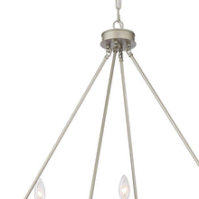Load image into Gallery viewer, Candle Style Twelve Light Metal Dimmable Chandelier - Silver