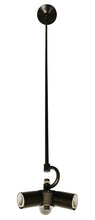Load image into Gallery viewer, Bulb Three Light Metal Chandelier - Bronze