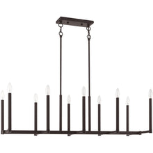 Load image into Gallery viewer, 18'' Ten Light Dimmable Chandelier With Shades - Bronze