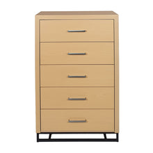 Load image into Gallery viewer, Borah - Contemporary Wood 5 Drawer Dresser - Natural
