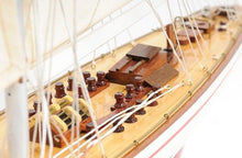 Load image into Gallery viewer, Hand Painted p-Oxybis(benzenesulfonyl hydrazide) Model Boat - Red / White