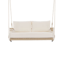 Load image into Gallery viewer, Outdoor Swing Sofa With Soft Cushions For Patio - Beige