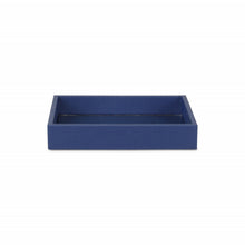 Load image into Gallery viewer, 10" Rectangular Wood Handmade Tray - Navy Blue