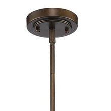 Load image into Gallery viewer, Hanging Light With Glass Dome Shade - Antique Bronze / Brown