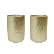 Load image into Gallery viewer, Modern Round Accent Table With Hammered Surface