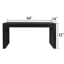 Load image into Gallery viewer, Modern Rustic Wood Table, Rectangular Living Room Center Table With Floating Top Design