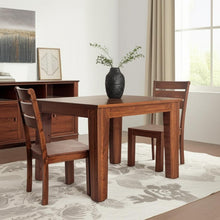 Load image into Gallery viewer, Solid Wood Ladder Back Dining Chairs (Set of 2) - Brown