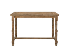 Load image into Gallery viewer, 54" Wood Trestle Base Dining Table - Oak