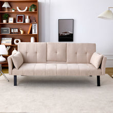 Load image into Gallery viewer, Sofa Bed With Foldable Design And Cup Holder