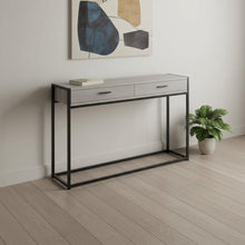 Load image into Gallery viewer, Frame Console Table And Drawers - Gray And Black