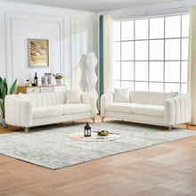 Load image into Gallery viewer, Oversized Sofa, 3 And 3 Seater, Tufted Couch For Living Room - Beige
