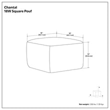 Load image into Gallery viewer, Chantal - Round Pouf - White