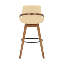 Load image into Gallery viewer, Swivel Bar Height Bar Chair - Cream / Black