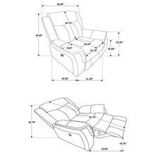 Load image into Gallery viewer, Franklin - Upholstered Padded Arm Glider Recliner - Charcoal