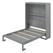 Load image into Gallery viewer, Murphy Wall Bed With Shelves, Space Saving